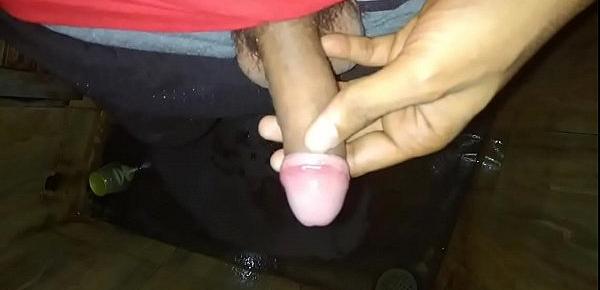  Jerking uncut indian dick